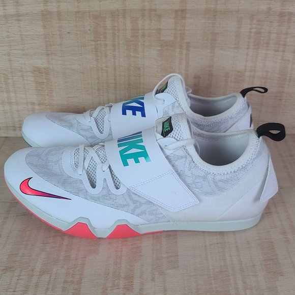 Nike Shoes Nike Pv Elite Pole Vault Spikes Mens Sz 3 White Poshmark